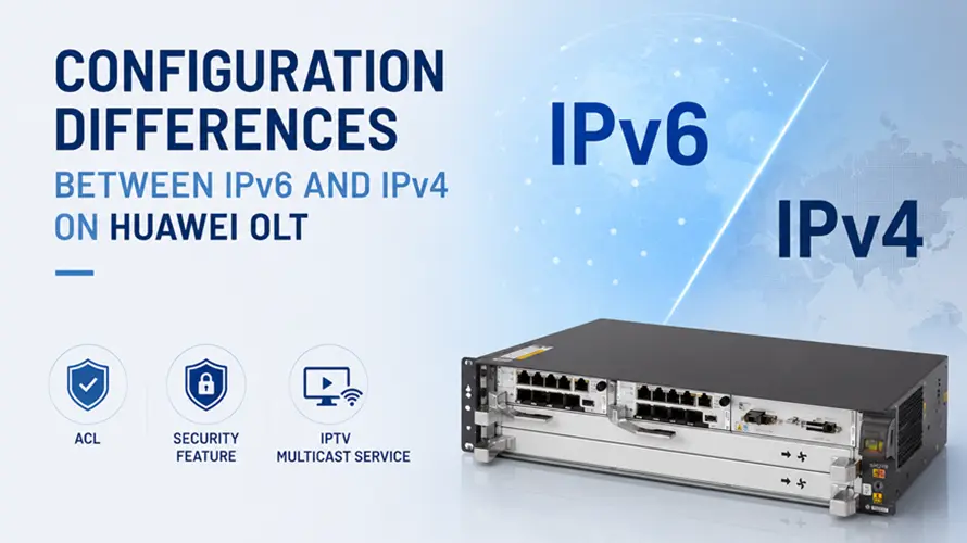 Configuration Differences Between IPv6 and IPv4 on Huawei OLT